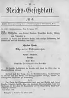 Verkündung der Zivilprozessordnung (RGBl. 1877, S.&nbsp;83)