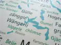 Dialektwortkarte der Schweiz
