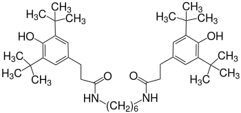 Strukturformel des Diamids Irganox 1098