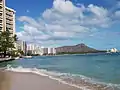 Waikīkī mit Diamond Head im Hintergrund, Mai 2010
