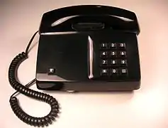 Ericssons erstes Drucktastentelefon Diavox, (zusammen mit Televerket entwickelt), schwedisches Standardtelefon ab 1978