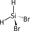 Strukturformel von Dibromsilan