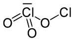 Strukturformel von Dichlortrioxid