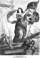 Germania auf dem Meere, Illustration in der Zeitschrift Die Gartenlaube, 1865