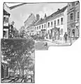 Das hohe Haus auf der rechten Straßenseite 1897.