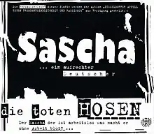 Frontcover zu Sascha … ein aufrechter Deutscher