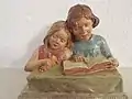 Die lesenden Kinder (ca. 1920)