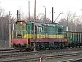 S 200-273 der PTKiGK Zabrze mit leeren Kohlewagen in Zabrze.