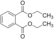 Struktur von Diethylphthalat
