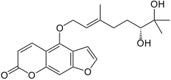 Strukturformel von 6′,7′-Dihydroxybergamottin