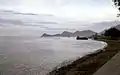 Das Ostufer der Bucht erinnert an den Kopf eines Krokodils
