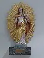 Dillingen, Kirche St. Johann, barocke Strahlenkranzmadonna, Seitenaltar