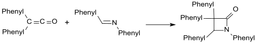beta-Lactambildung mit Diphenylketen