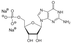 Strukturformel von Dinatriumguanylat