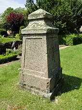 Granit-Grabstein 1791 von Johanna Agnesa von Gloeden (2011)