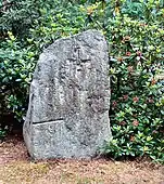 Gedenkstein an dem Ort, an dem der pommersche Herzog Barnim II. 1295 getötet worden sein soll.