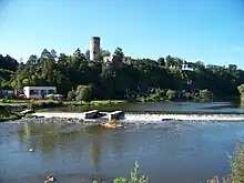 Burgruine und Lainsitzwehr