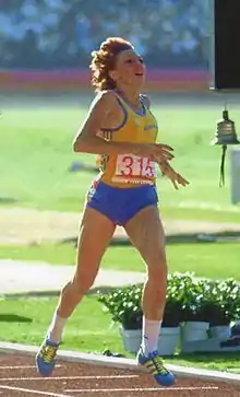 Doina Melinte kam auf den sechsten Platz – bei den Olympischen Spielen 1984 gewann sie Gold über 800 und Silber über 1500&nbsp;Meter
