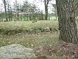 Randsteine des Hügels der Steinkiste