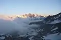 Das Dom-Massiv vom Zwischbergenpass gesehen