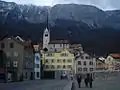 Sogn Gion oberhalb des Dorfkerns (2010)