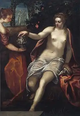 Domenico T./ Werkstatt J. T.: Susanna, um 1580, NGA