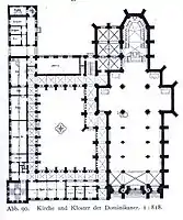 Grundriss des Dominikanerklosters