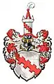 Wappen derer von Donop in einem Kaiserlichen Wappenbuch von 1578