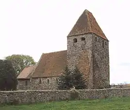 Westbau der Dorfkirche Buchholz bei Stendal in der Altmark