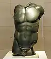 Torso einer römischen Kopie des Doryphoros aus Basanit, 0–50 n. Chr., Uffizien, Florenz