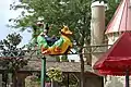 Die Drachenbahn über dem Eingangsbereich im Märchenpark