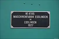 Lok 2 (II) seit 2017 wieder mit Fabrikschild.