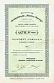 Aktie über 100 Franken der Aktiengesellschaft Drahtseilbahn "Muottas-Muraigl" bei Samaden vom 13. März 1919