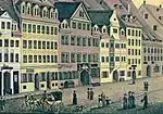Gasthof Drei Schwanen, in dem Zemisch den Saal für die Großen Concerte ausbauen ließ (um 1800).