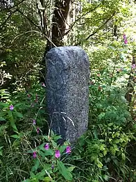 Der Dreiländerstein im Sollacher Forst