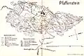 Karte des Pfaffensteins von 1924
