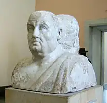 Doppelbüste von Sokrates und Seneca aus der Villa Celimontana in der Antikensammlung Berlin