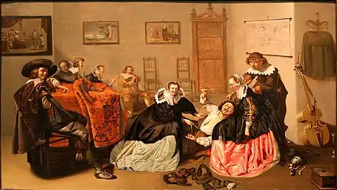 Jacob Duck, Galante Szene (um 1635–1640)