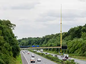Im Duisburger Stadtwald mit Expo-Brücke