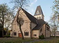 Evangelische Gnadenkirche (1911) in Hamborn-Schmidthorst (heute Duisburg-Neumühl)