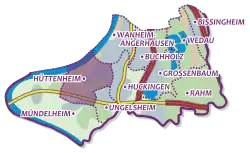 Karte von Hüttenheim