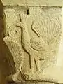 Kapitell mit Pfau