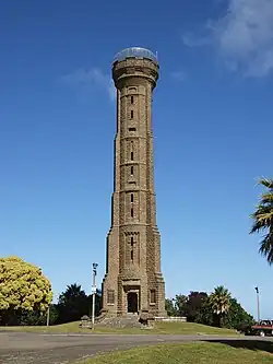 Blick auf den Turm von Nordosten
