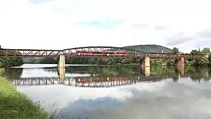 Eisenbahnbrücke über den Main bei Miltenberg