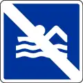 E.26 Hinweis auf ein bestehendes Bade- und/oder Schwimmverbot