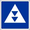 E.5.6 Liegestelle für ein Fahrzeug der Schub­schifffahrt, das zwei blaue Lichter nach §&nbsp;3.14 Nr.&nbsp;2 bzw. zwei blaue Kegel nach §&nbsp;3.32 Nr.&nbsp;2 führen muss