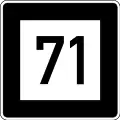 E.6 Kennzeichnung der 2-m-Wasserlinie. Bei 2,5&nbsp;m am Konstanzer Pegel ist seewärts der markierten Stelle eine Mindestwassertiefe von 2&nbsp;m. Die Zahl auf der Tafel entspricht der in den verschiedenen Bodensee-Schifffahrtskarten eingetragenen Ordnungsnummer.