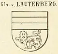 Wappen der Grafen von Lauterberg (Mülverstedt, Siebmacher VII 1900)