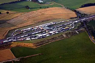 Grenzübergang Arlon der belgischen A4 und der luxemburgischen A6
