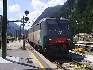 Die E 405 036 am 20. Juli 2007 im Grenzbahnhof Brenner
